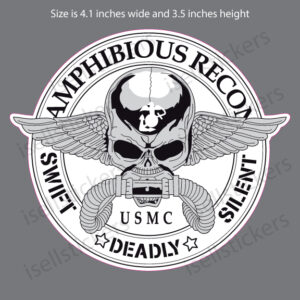 USMC Amphibious Force Recon Marine Corps Decal Sticker