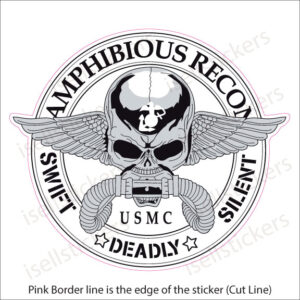 USMC Amphibious Force Recon Marine Corps Decal Sticker