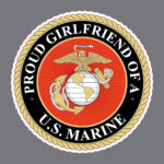 Proud Girlfriend of a US Marine Corps Vinyl Military Bumper Sticker Window Decal