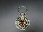 Wolfsburg VW Volkswagen Keyring Keychain Silver Metal Ring Domed Decal Double-Sided Key Fob