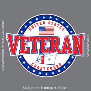 USCG Coast Guard Veteran Military Car Vinyl Bumper Sticker Window Decal