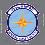 30th Intelligence Air Force ISR Military Bumper Sticker Window Decal