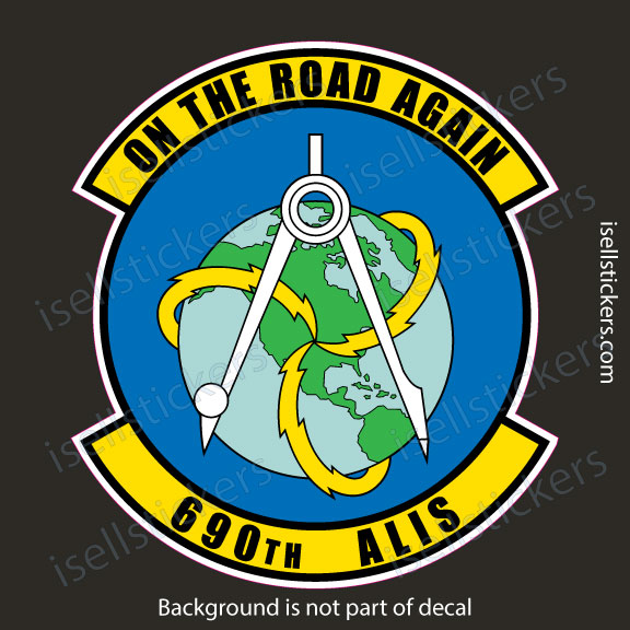 Air Force 690th ALIS Alteration and Installation Squadron Military Bumper Sticker Window Decal - Image 3