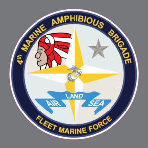 4th MEB Marine Amphibious Brigade USMC Fleet Force Military Bumper Sticker Window Decal