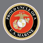 Proud Uncle of a US Marine Corps EGA Semper Fi Military Bumper Sticker Window Decal