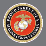 Proud Parent of a Marine Corps Veteran Military Bumper Sticker Window Decal