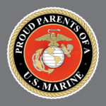 Proud Parents of a US Marine USMC Military Bumper Sticker Window Decal