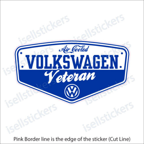 VW Volkswagen Air Cooled Veteran Window Decal Bumper Sticker – I
