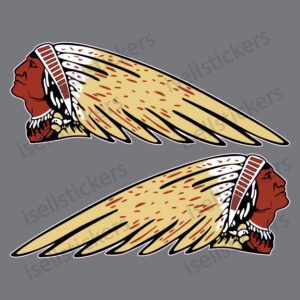WEATHERED BUILDING SIGN DECAL INDIAN MOTORCYCLE EASY PEEL & STICK OSV10 