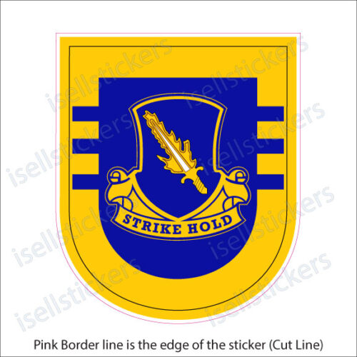 3rd Battalion 504th Infantry Beret Flash 3/504 Army Bumper Sticker Vinyl  Window Decal – I Sell Stickers – Shop Military Decals Indian Motorcycle
