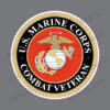 Marine Corps Combat Veteran USMC Military Window Decal Bumper Sticker