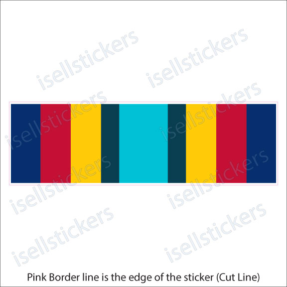 Blue Line Pink Ribbon Decal