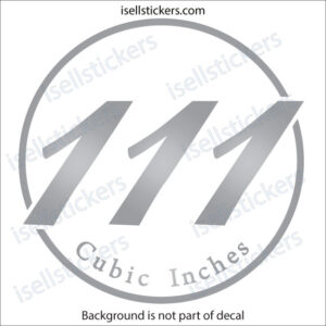 Indian Motorcycle Air Cleaner 111 Cubic Inches Window Decal Bumper Sticker - Image 7