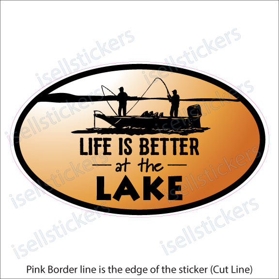 Life is good fishing - Fishing - Sticker
