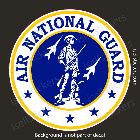 Air National Guard Seal Air Force Military Bumper Sticker Window Decal - Image 3