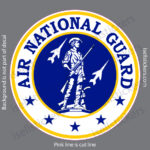 Air National Guard Seal Air Force Military Bumper Sticker Window Decal