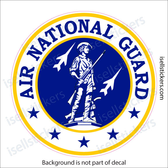 Air National Guard Seal Air Force Military Bumper Sticker Window Decal - Image 2