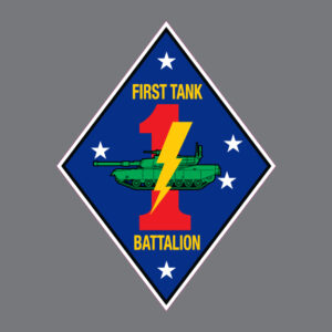 1st Tank Battalion First Marine Division USMC Vinyl Bumper Sticker Window Decal