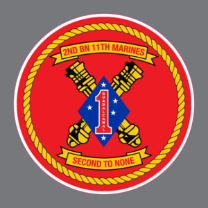 2nd Battalion 11th Marine Second to None USMC Vinyl Bumper Sticker Window Decal