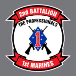 2nd Battalion 1st Marines Infantry Camp Pendleton The Professionals Vinyl Bumper Sticker Window Decal