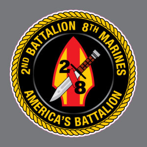 2nd Battalion 8th Marine 2/8 America's Battalion Bumper Sticker Vinyl Window Decal
