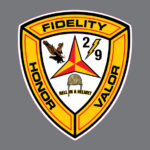 2nd Battalion 9th Marines 2/9 Military Vinyl Bumper Sticker Window Decal