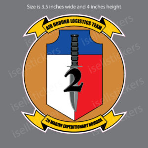 2nd Marine Expeditionary Brigade 2d MEB Military Vinyl Bumper Sticker Window Decal - Image 2
