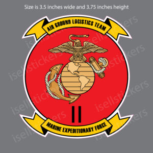 2nd Marine Expeditionary Force II MEF Vinyl Military Bumper Sticker Window Decal - Image 2