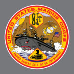 USMC Amphib Raiders Co B 1st Bn 9th Marines Bumper Sticker Window Decal