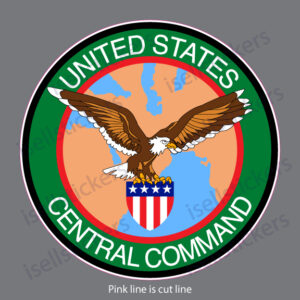 US Central Command CENTCOM Army Military Bumper Sticker Window Decal - Image 4