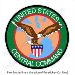 US Central Command CENTCOM Army Military Bumper Sticker Window Decal - Image 2