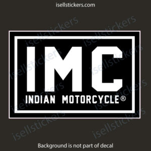 IMC Indian Motorcycle Company Bumper Sticker Window Decal - Image 5