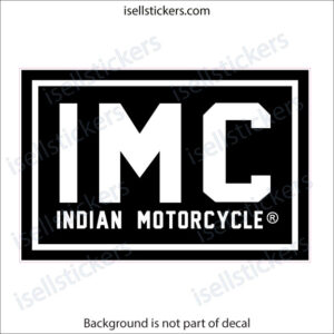 IMC Indian Motorcycle Company Bumper Sticker Window Decal - Image 2