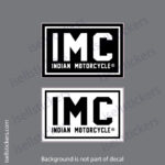 IMC Indian Motorcycle Company Bumper Sticker Window Decal
