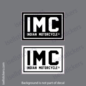 IMC Indian Motorcycle Company Bumper Sticker Window Decal