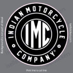 Indian Motorcycle Round IMC Bumper Sticker Window Decal