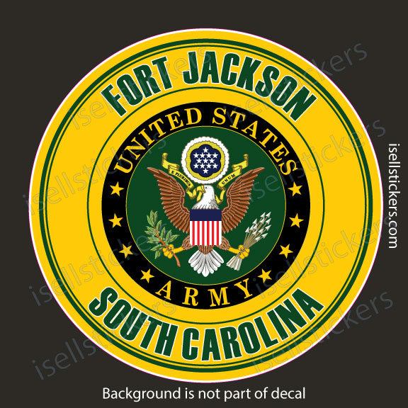 Fort Jackson Army Base Car Truck Bumper Sticker Window Decal - Image 3