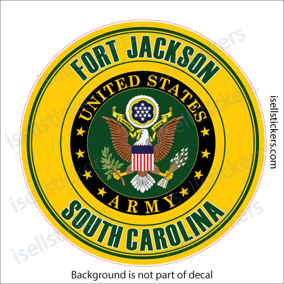 Fort Jackson Army Base Car Truck Bumper Sticker Window Decal - Image 2