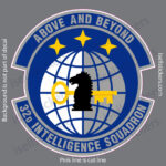 32nd Intelligence Squadron ISR Air Force Military Bumper Sticker Window Decal