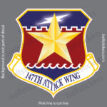 Air Force Texas National Guard 147th Attack Wing Bumper Sticker Window Decal