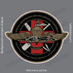 U.S. Navy SARC Reconnaissance Corpsman decal on gray background