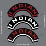 Indian Motorcycle 1948-1949-1950 CZ125 Gas Tank Sticker Decal Rare Vintage PAIR