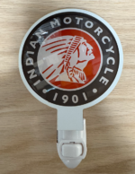 Indian Motorcycle Switched On Off Plug in Night Light Module with 7 Watt LED Bulb White Ring