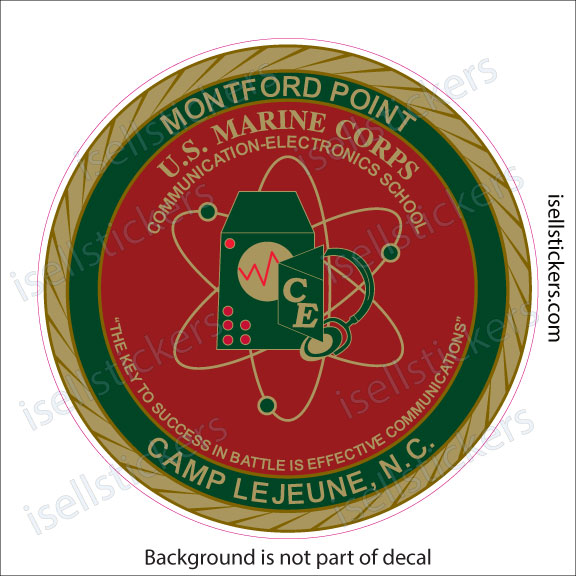 Marine Corps Communication Electronics School MCCES Camp Lejeune, NC USMC Bumper Sticker Window Decal - Image 4