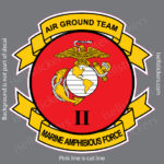 2nd Marine Amphibious Force USMC Military Window Decal Bumper Sticker