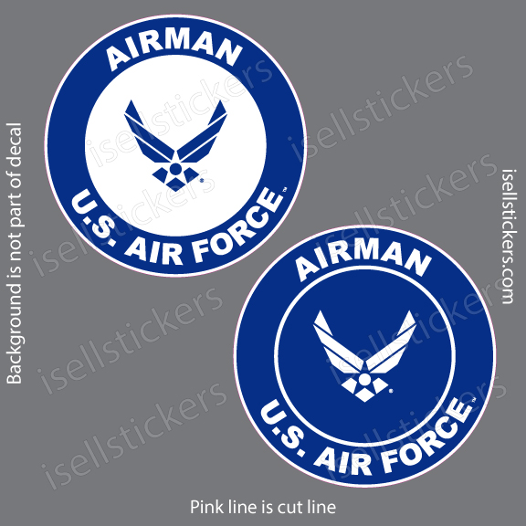 Air Force Airman Wings Military Car Truck Bumper Sticker Window Decal