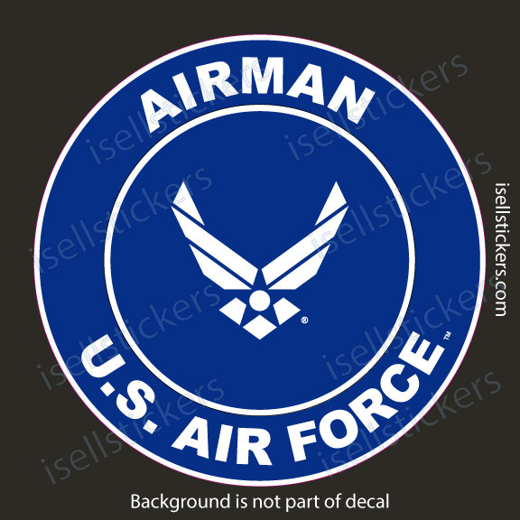 Air Force Airman Wings Military Car Truck Bumper Sticker Window Decal - Image 2