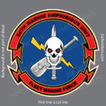 24th Marine Amphibious Unit Fleet Force USMC Military Window Decal Bumper Sticker