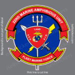 22nd MAU Marine Amphibious Unit Fleet Force Land Sea Air Military Window Decal Bumper Sticker